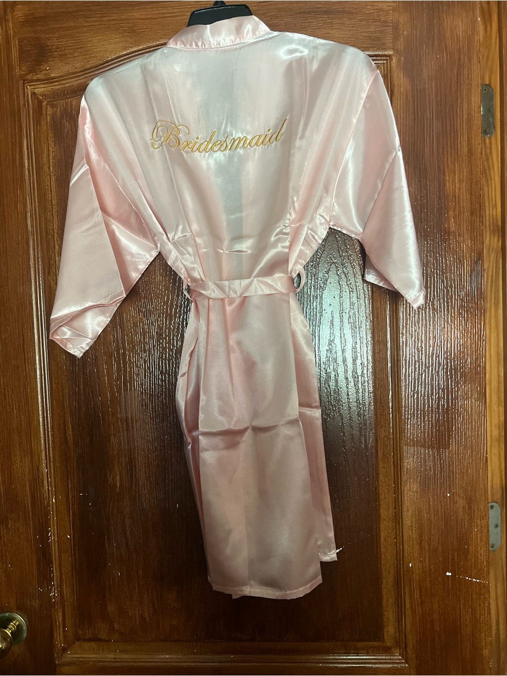 Satin 'Bridesmaid' Robe - Pink